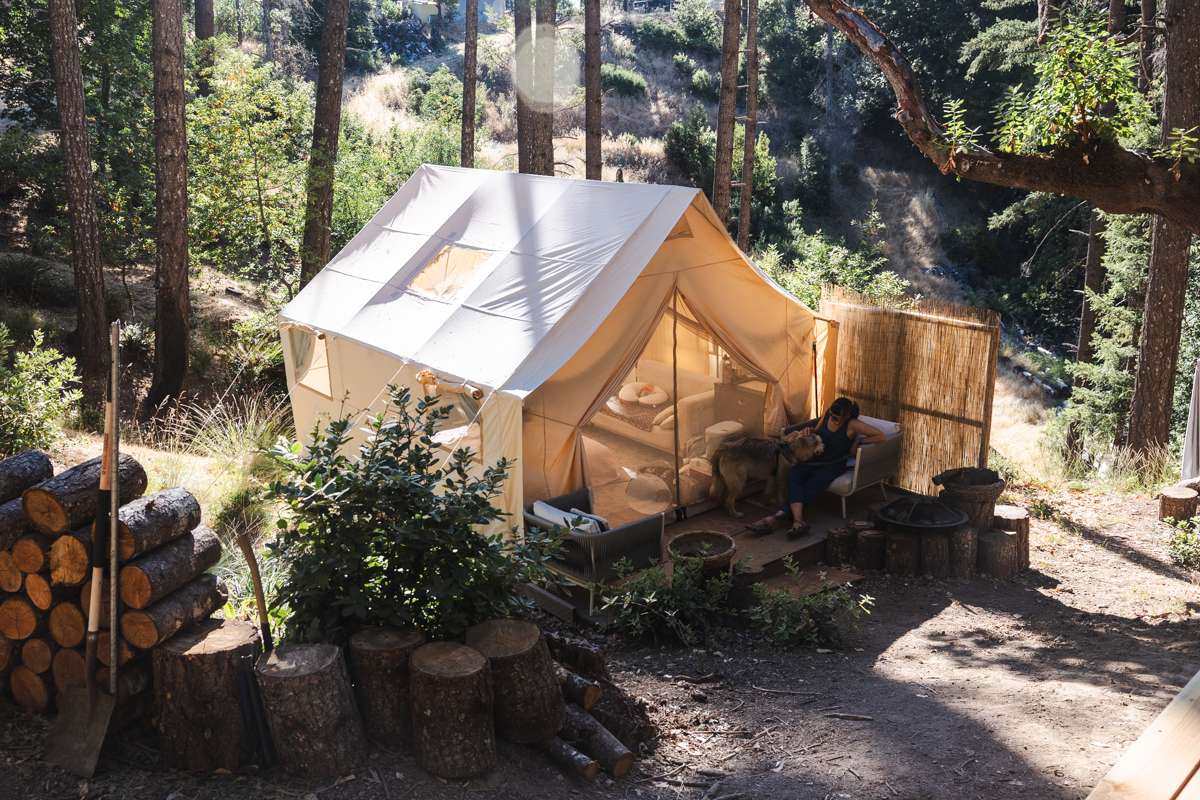 View from the (not quite finished) porch of Golden Bowl site