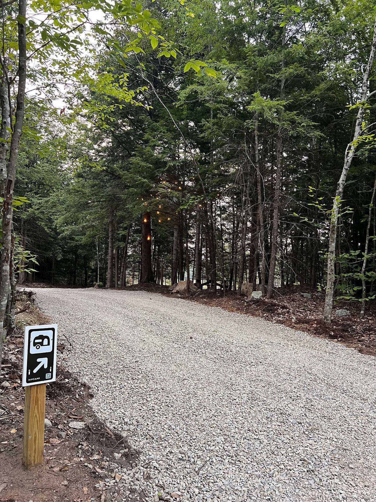 Site entrance from our driveway. 