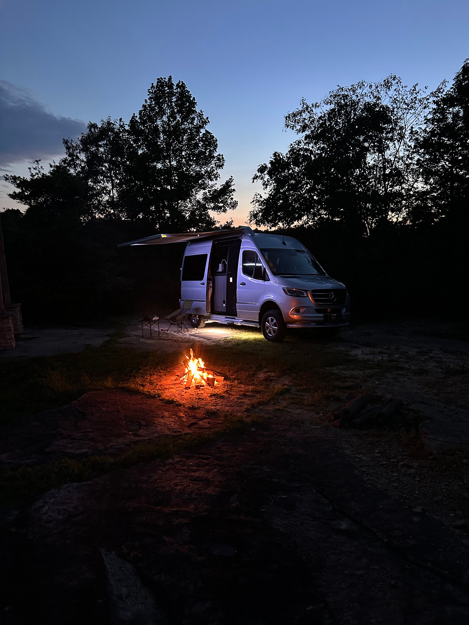 Camping on the Wedding Rock