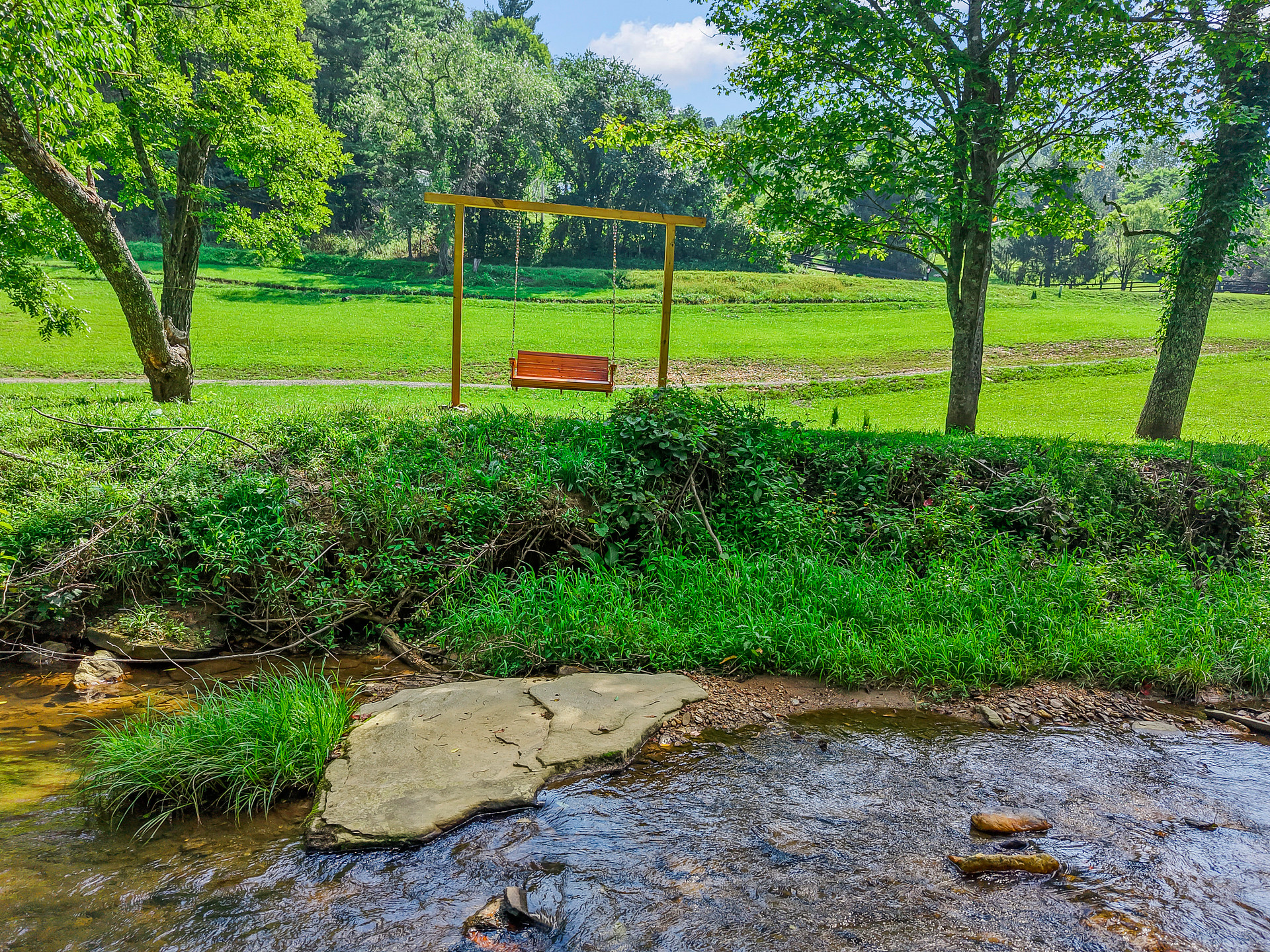 Creekside campsites