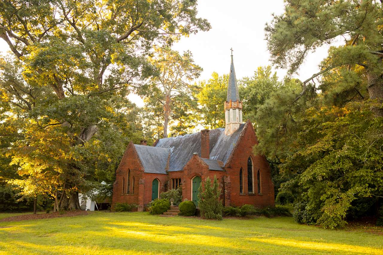 The restored 1920s Episcopal Mission Church