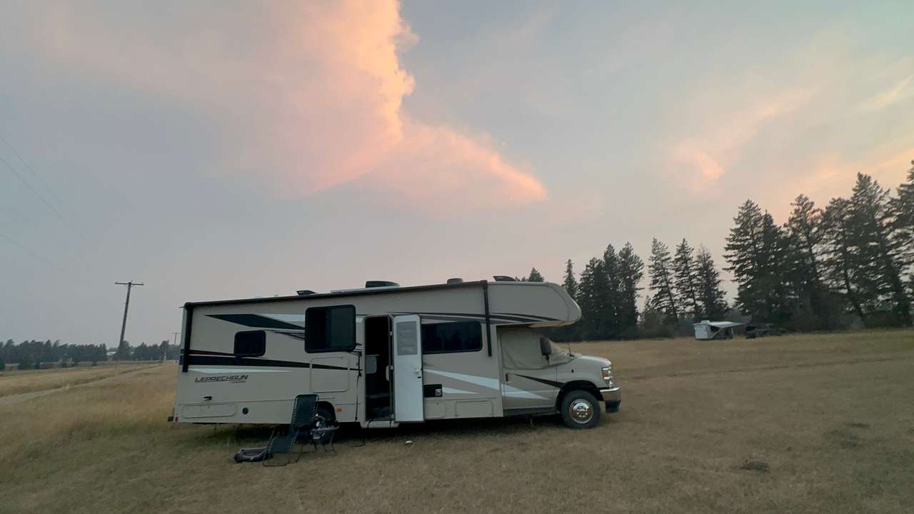 Pink skies at sunset!!