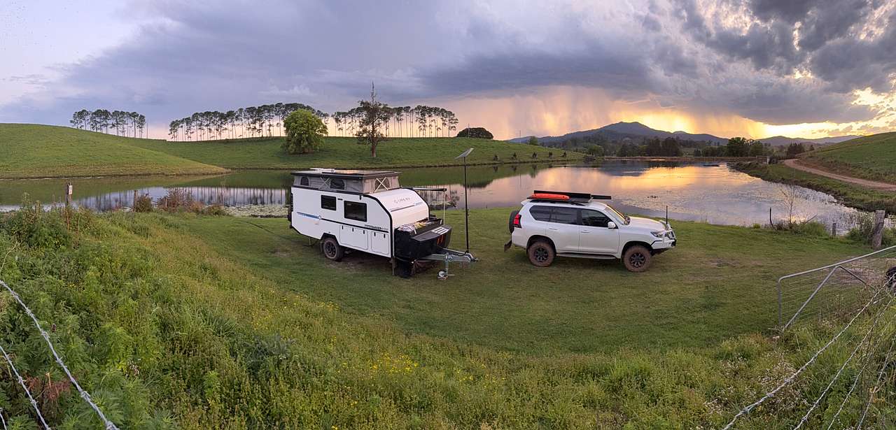 Lake View site.  Plenty of room for 15ft van. 