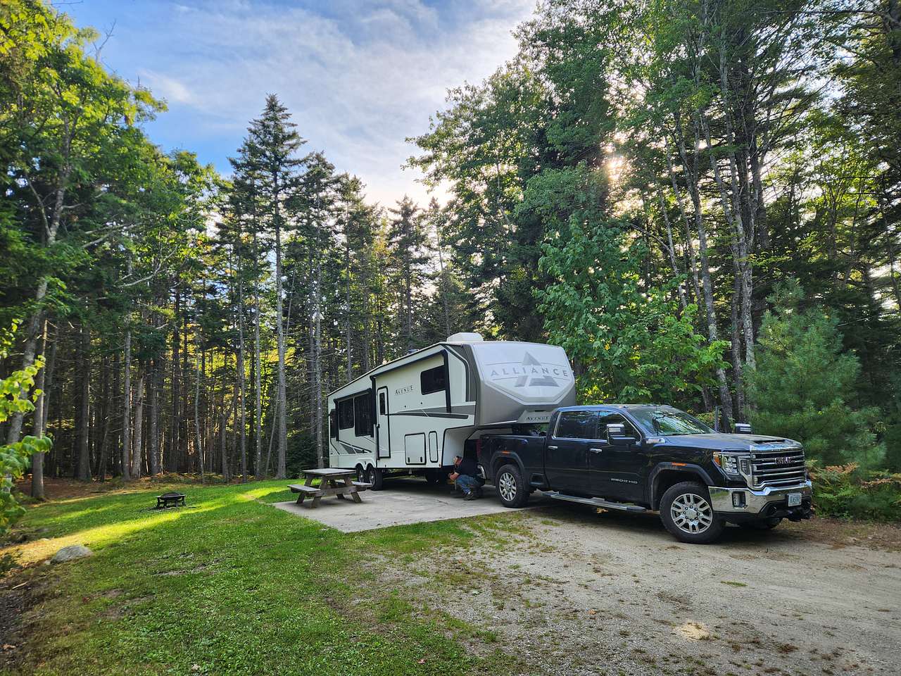 Plenty of space! Our camper is a 35'.