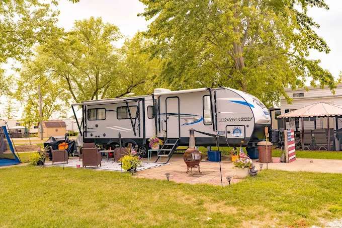 Sun Retreats Rock River