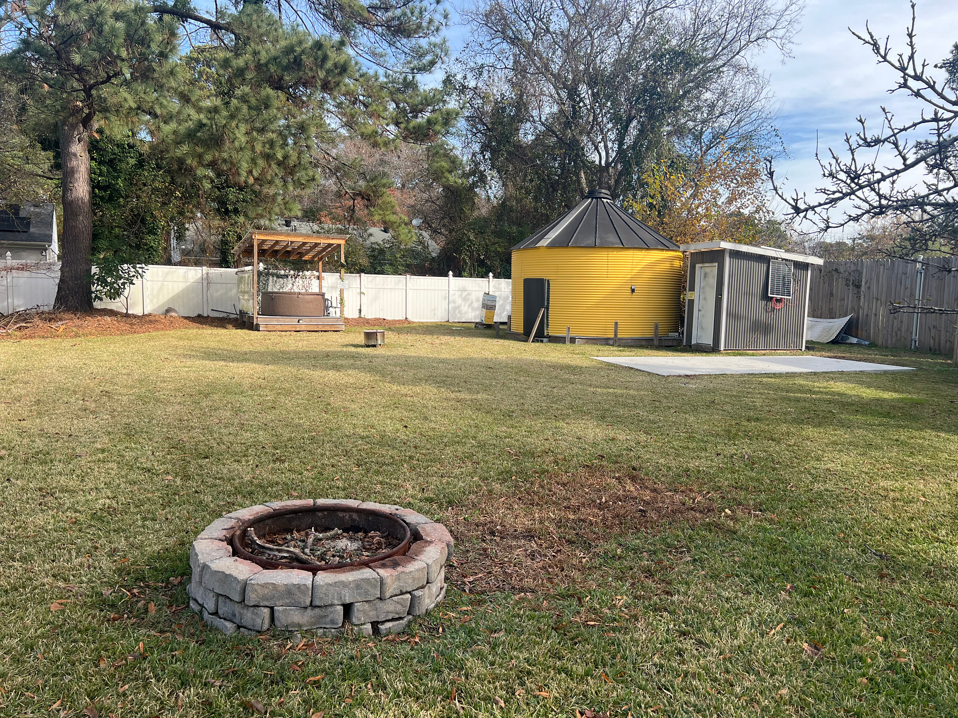 Full use of the yard. 