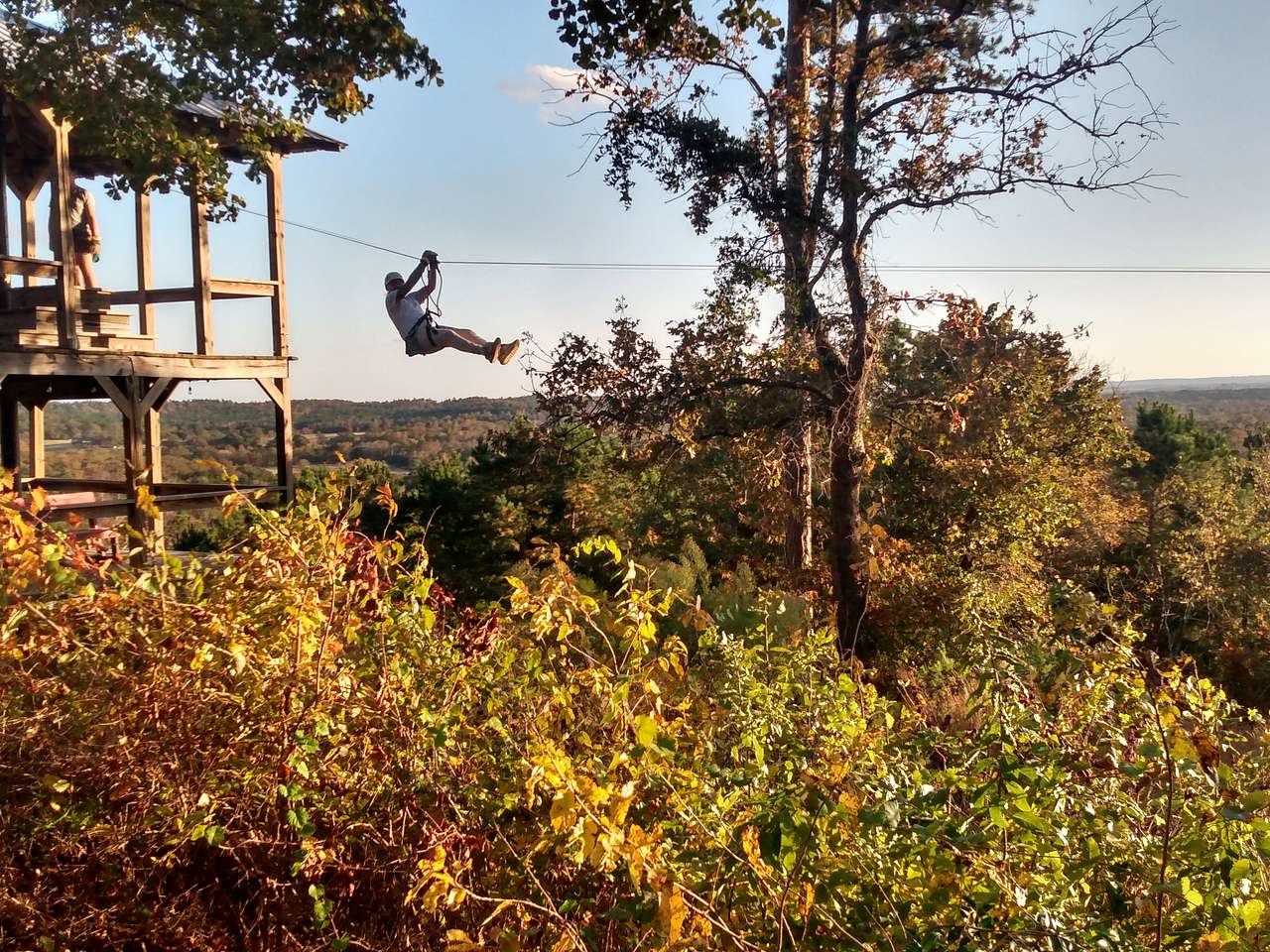 One free 9-zipline course ticket is included in your stay. Each additional person $120. 