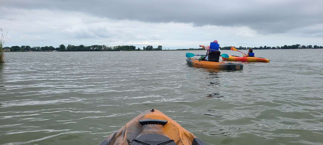 Rent a Kayak & hit the Sandusky Bay or bring your own and use our launch. Hey look Cedar Point!!