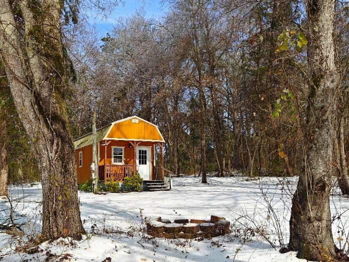 Peaceful Forest Cabin With Pond