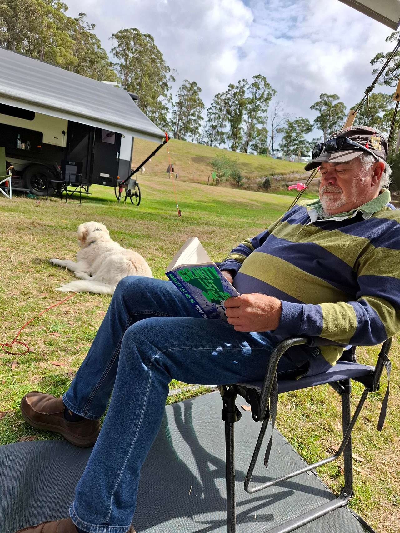 Peace, quiet, good book, happy day