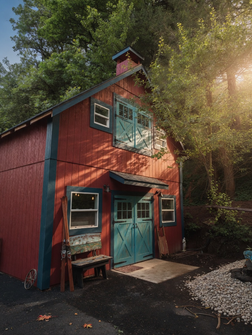 The Old Barn In The Woods