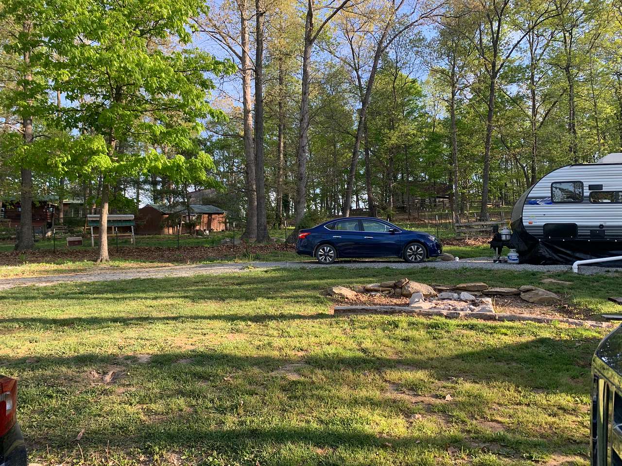 Fire pit and neighbor
