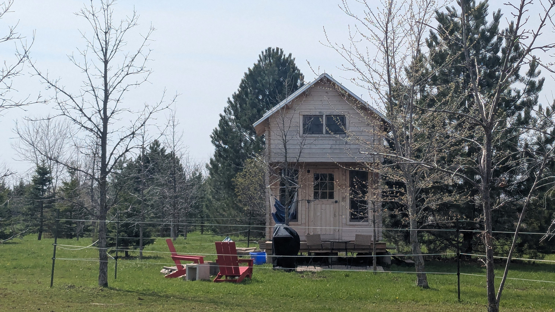 The Pine Bunkie at Tiny Farm
