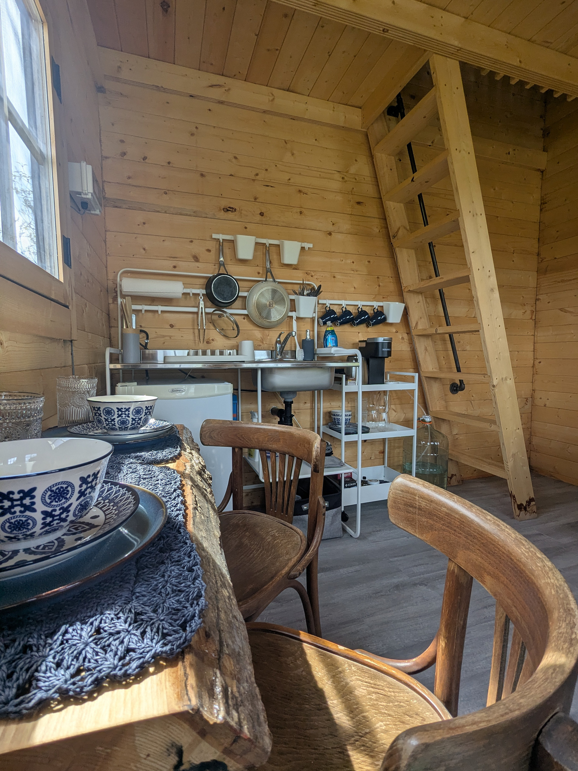 The Pine Bunkie at Tiny Farm