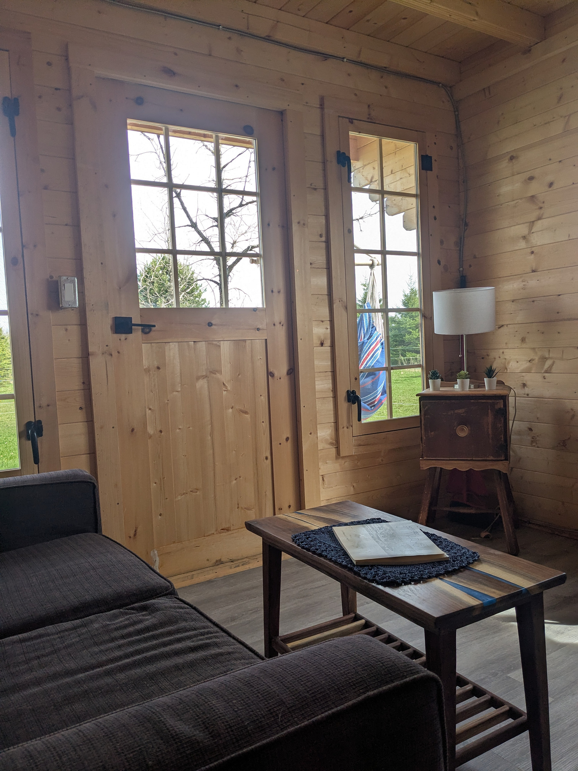 The Pine Bunkie at Tiny Farm