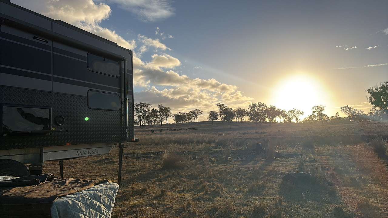 Sunset at the dam
