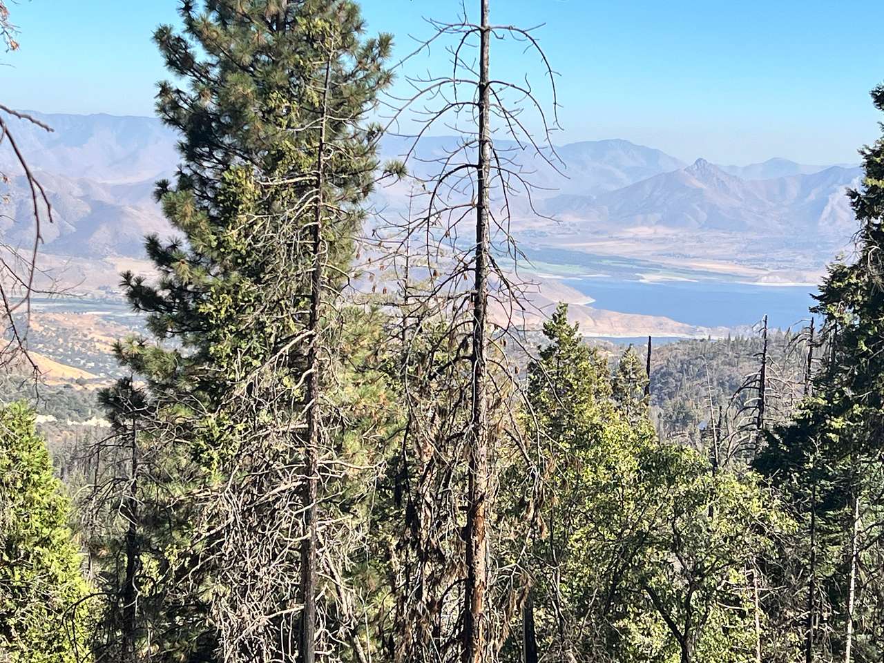 View of the lake from the Unal trail