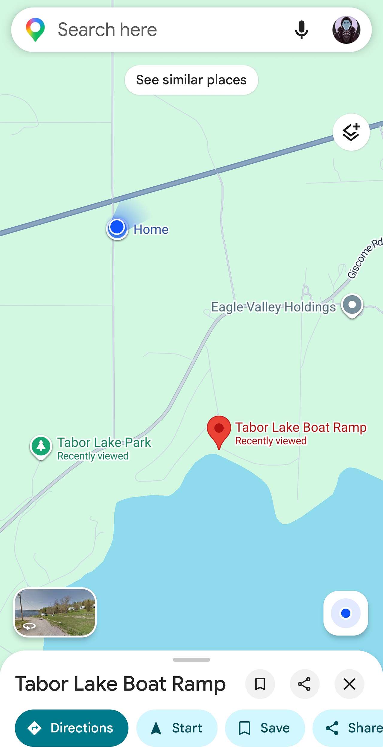 Nice little lake to launch a boat or just to get down to the Water