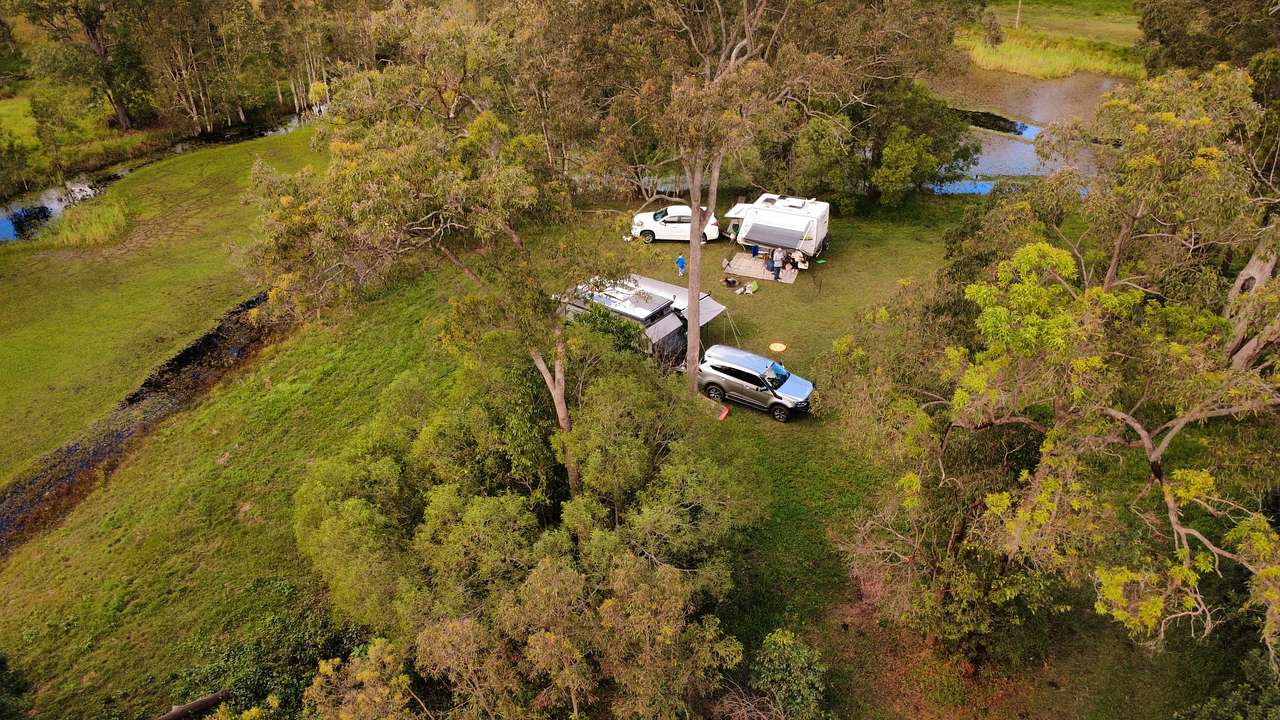 Drone shot of site 
