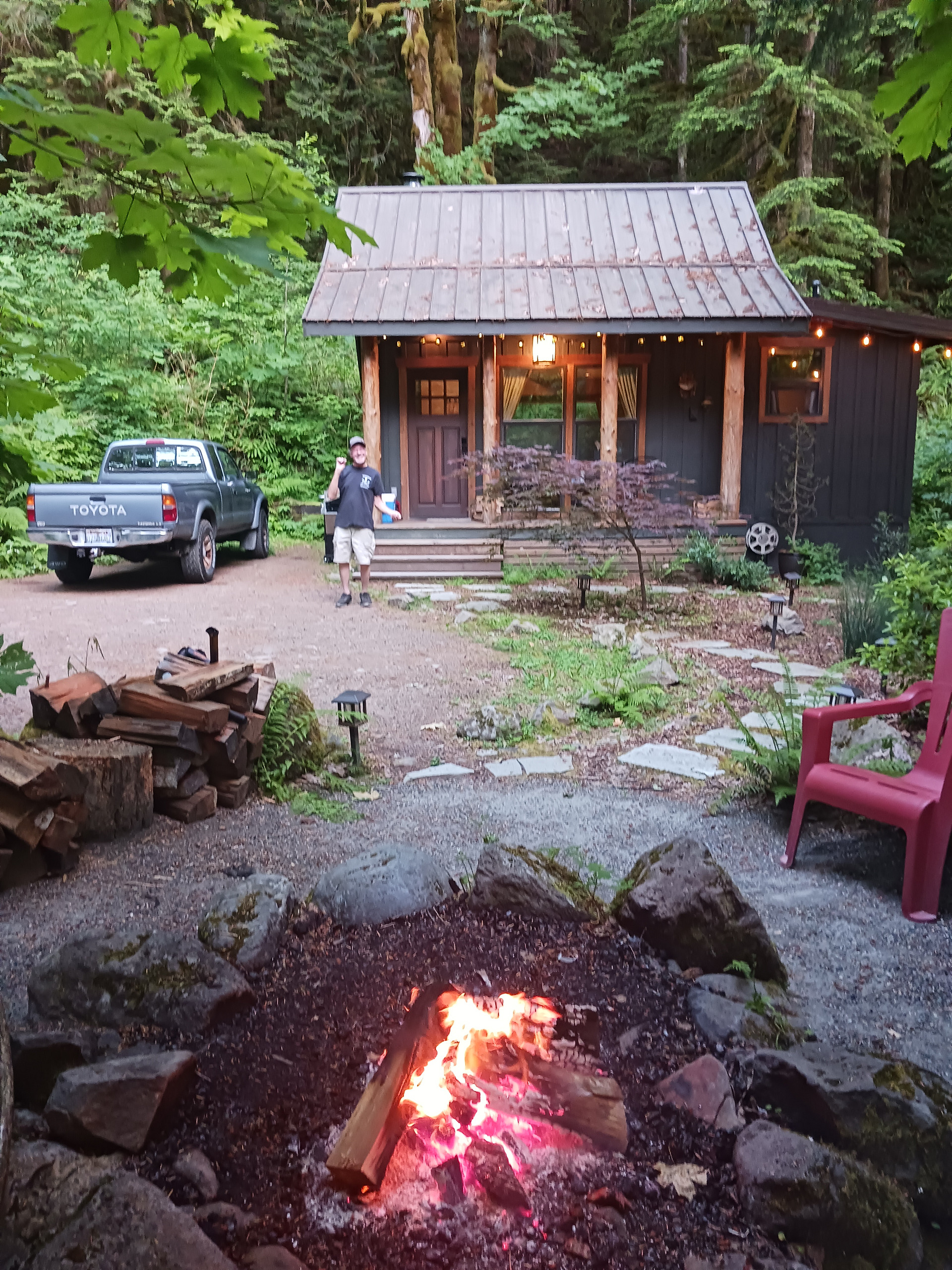 View from the firepit. The trees are glorious!