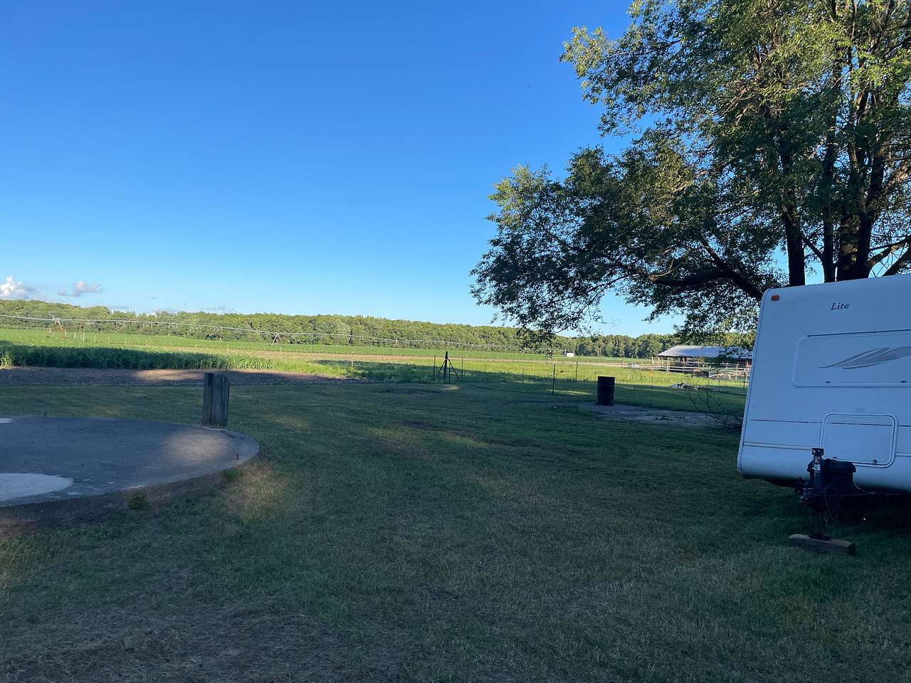 Camping at the farm