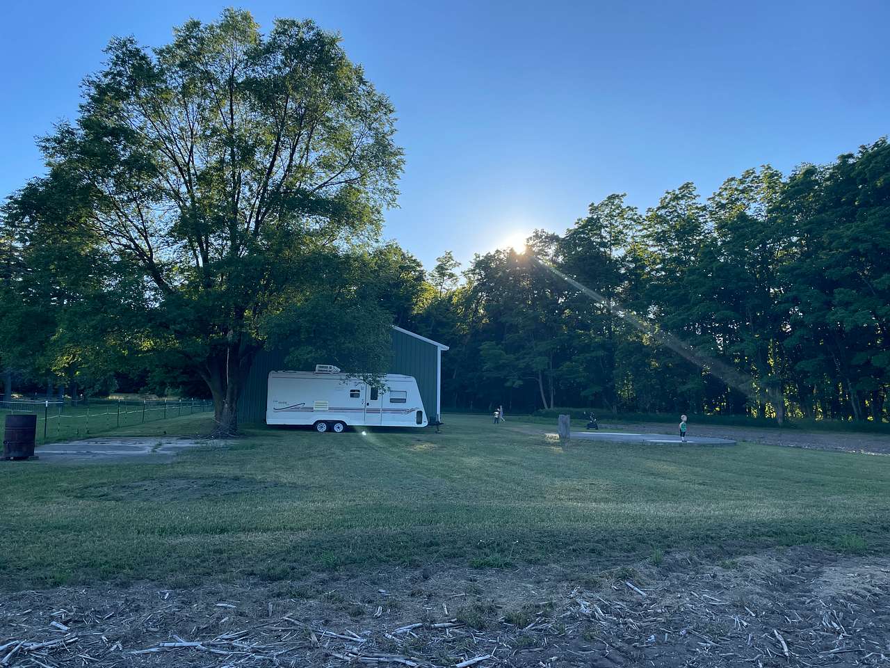 Camping at the farm