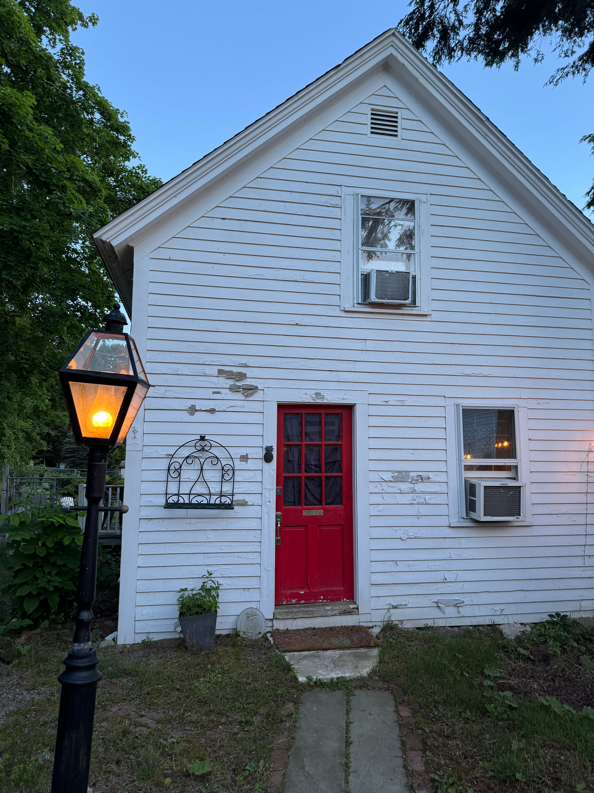 Front door of Georgie’s cottage