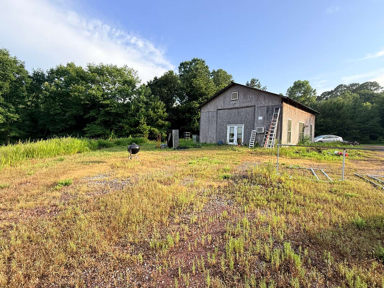 Parking around the old barn for RV's. 