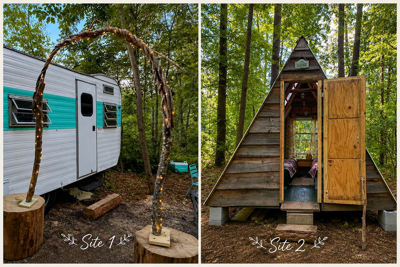 Two site options, same beautiful location.