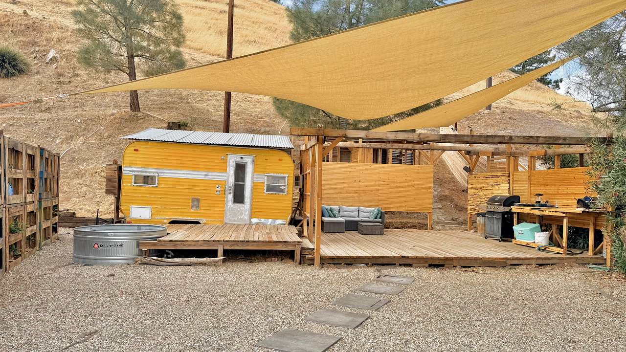 Luke’s glamping spot