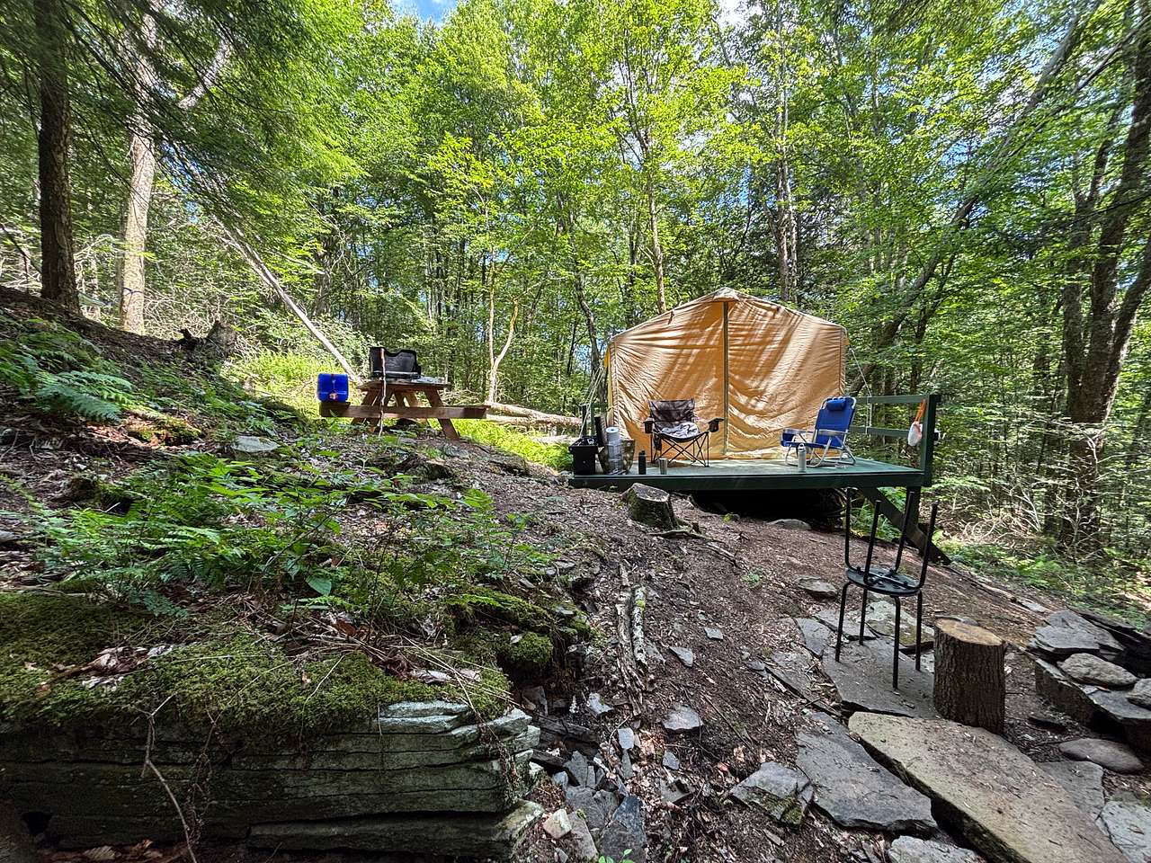 Mountainside Waterfall Retreat