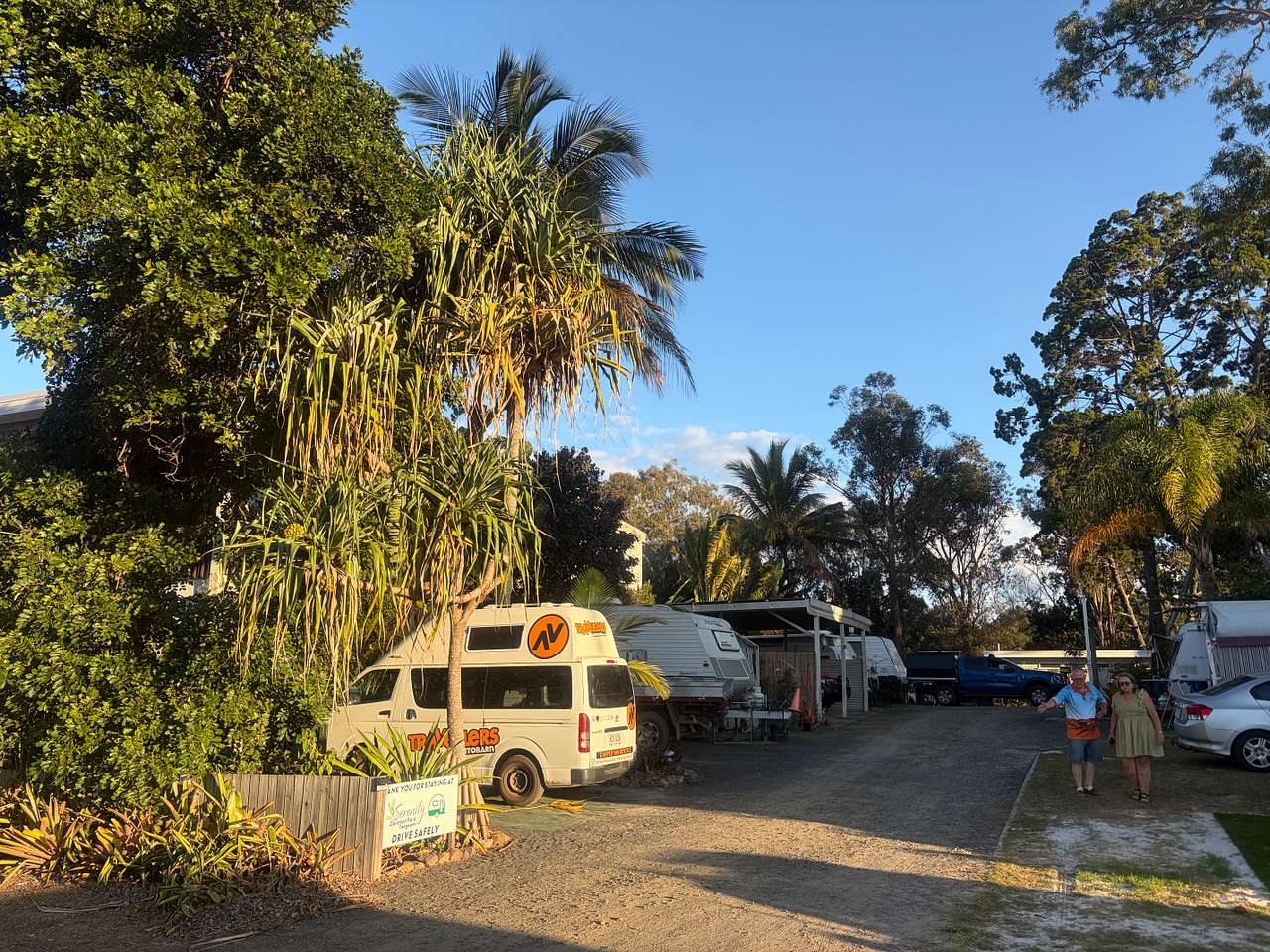 I was disappointed at Serenity. It is tiny which l love but half the sites are filled with permanent residents which changes the whole vibe of the park. 
