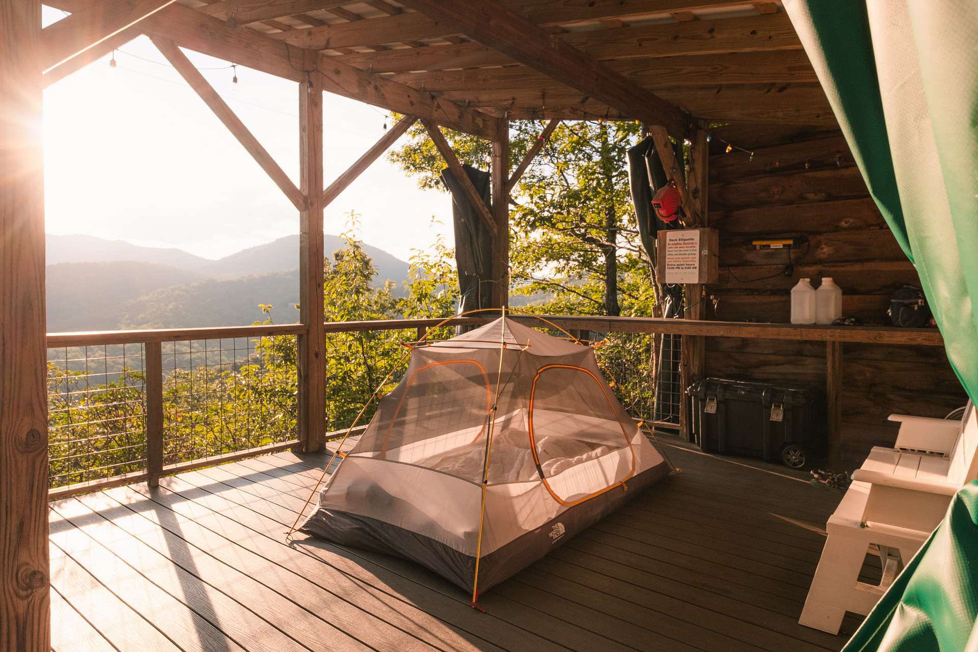 Above the Fray Glamping, Black Mtn.