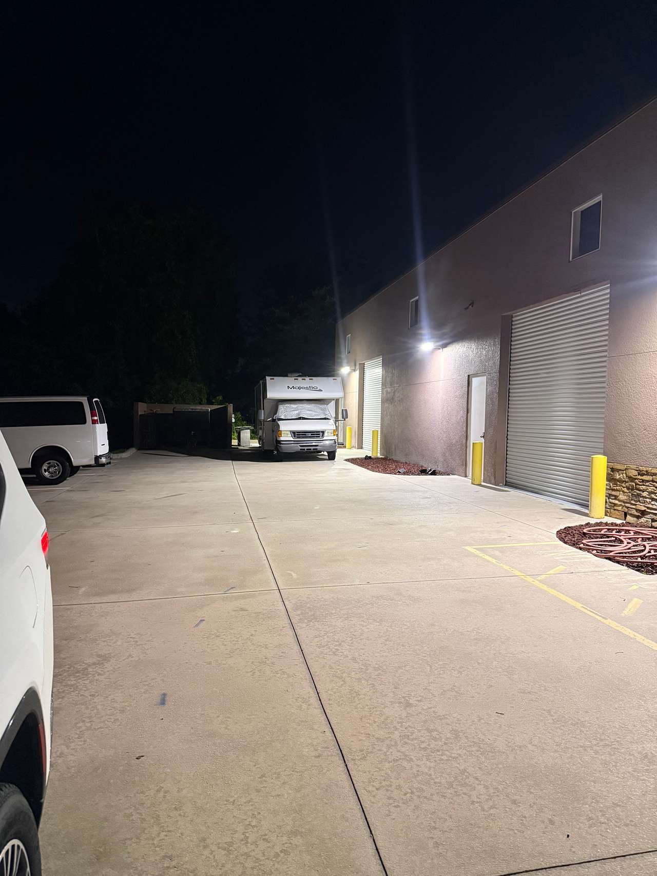 Motion sensing lights at night made it feel secure