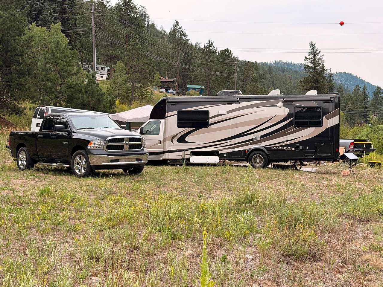 RV site near Estes Park