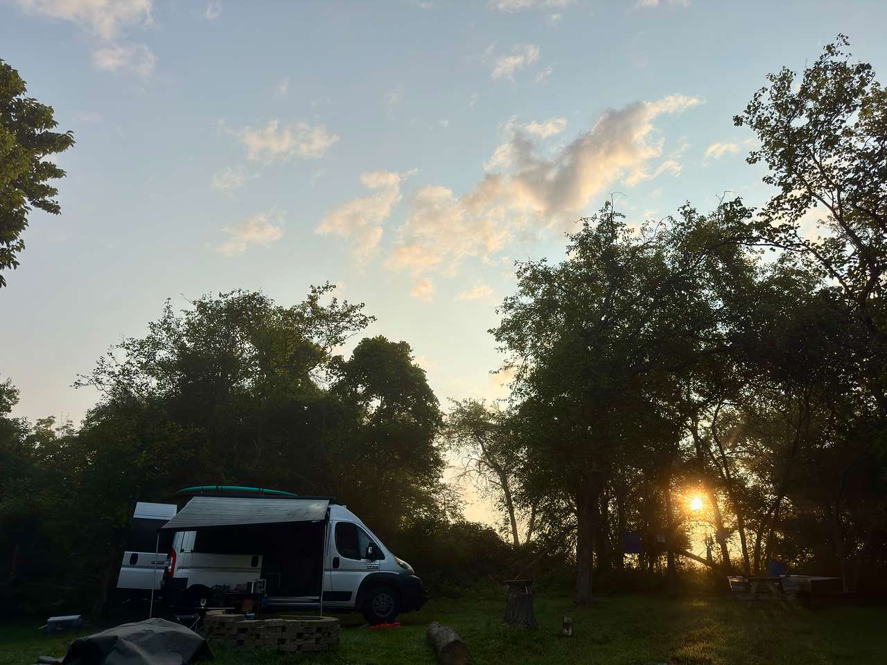 Sun rising 