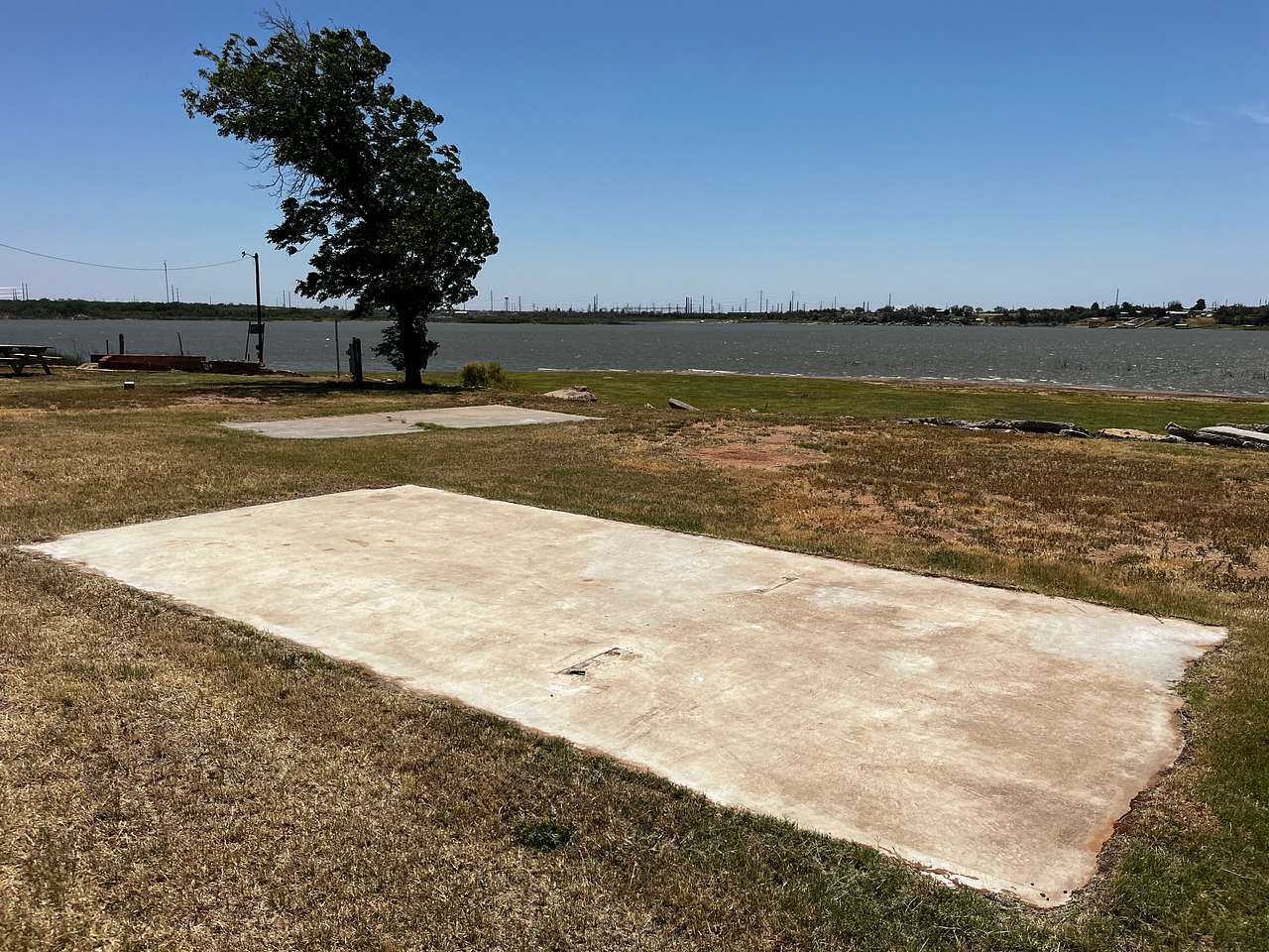 Two concrete pads available!