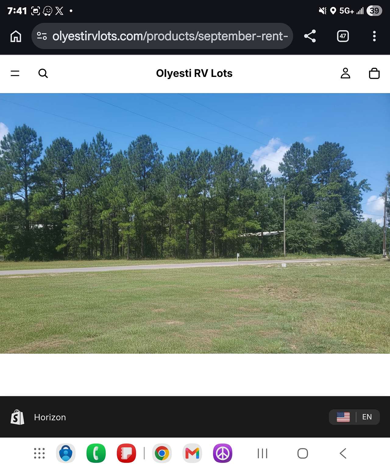 Olyesti RV lots