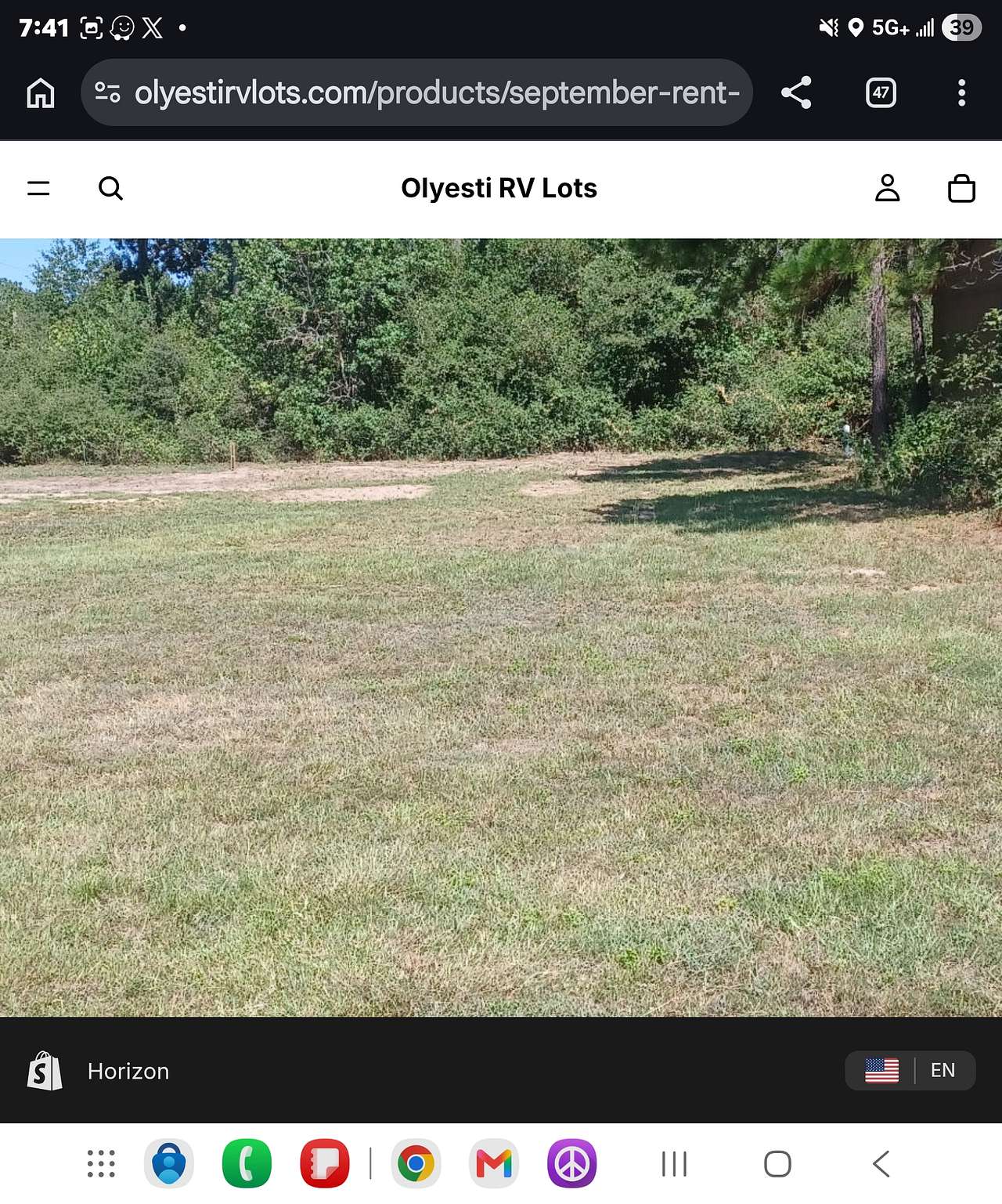 Olyesti RV lots
