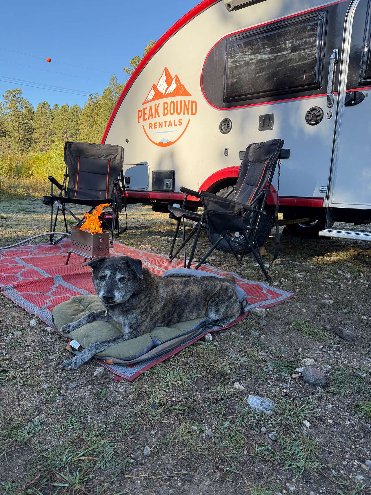 RV site near Estes Park