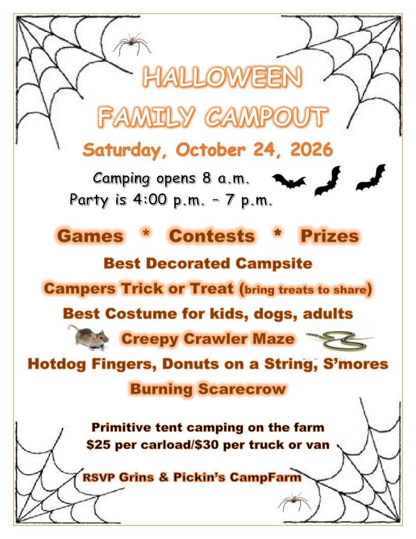 Grins & Pickin's CampFarm