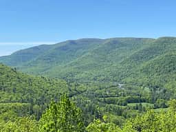 The view from the Lower Ledges of the Esopus Valley.