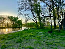 Tent camping on the Raccoon River