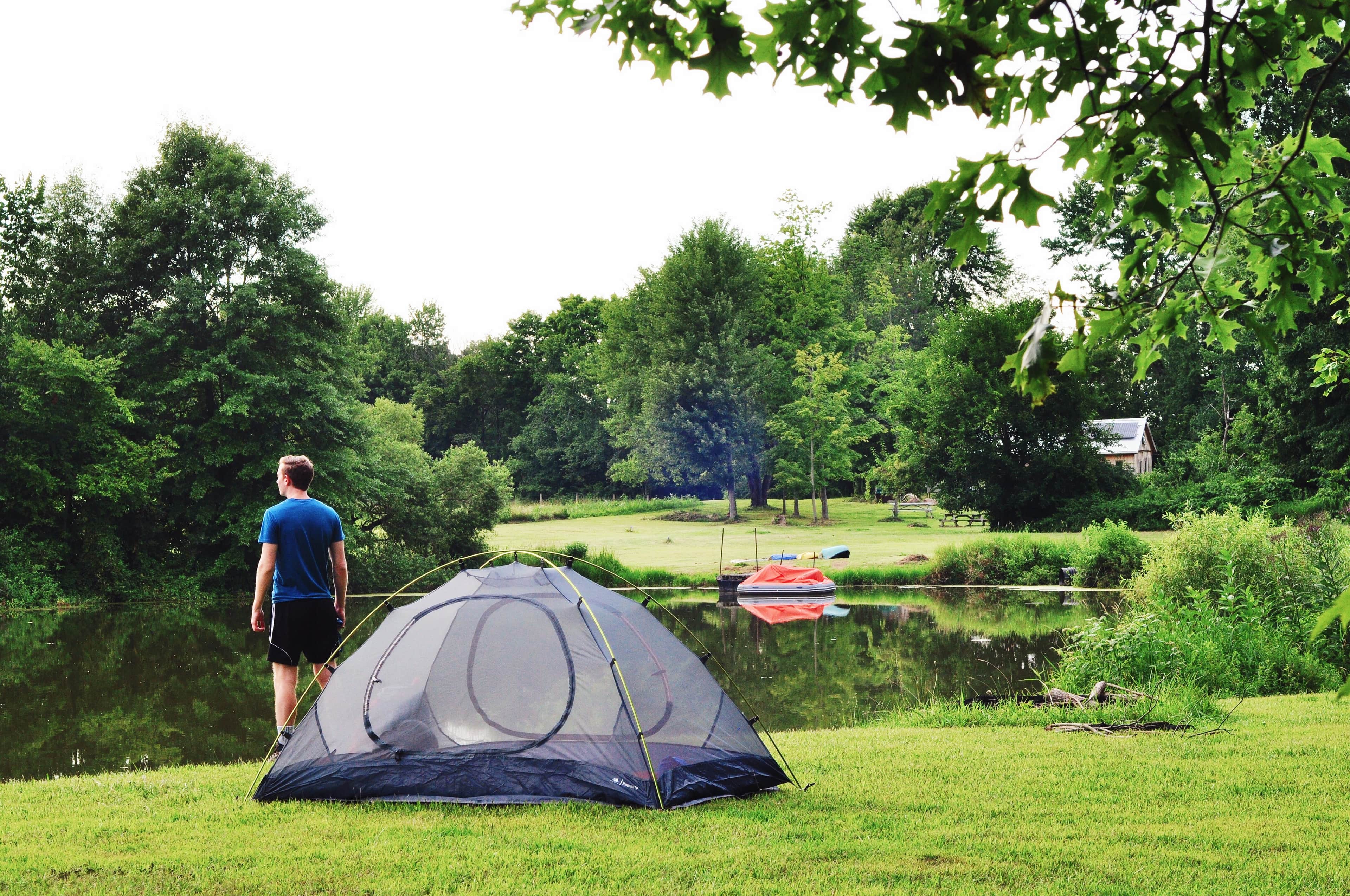 our wonderful campsite view!