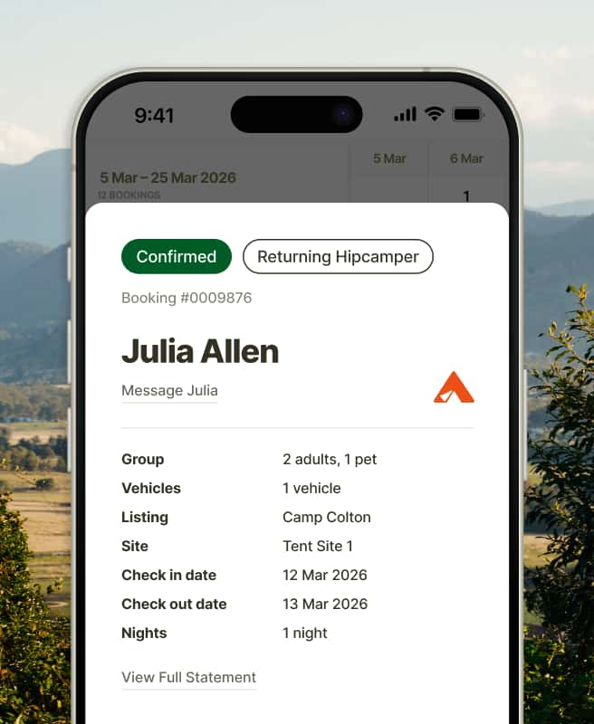 Booking management.