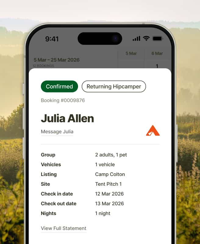 Booking management.