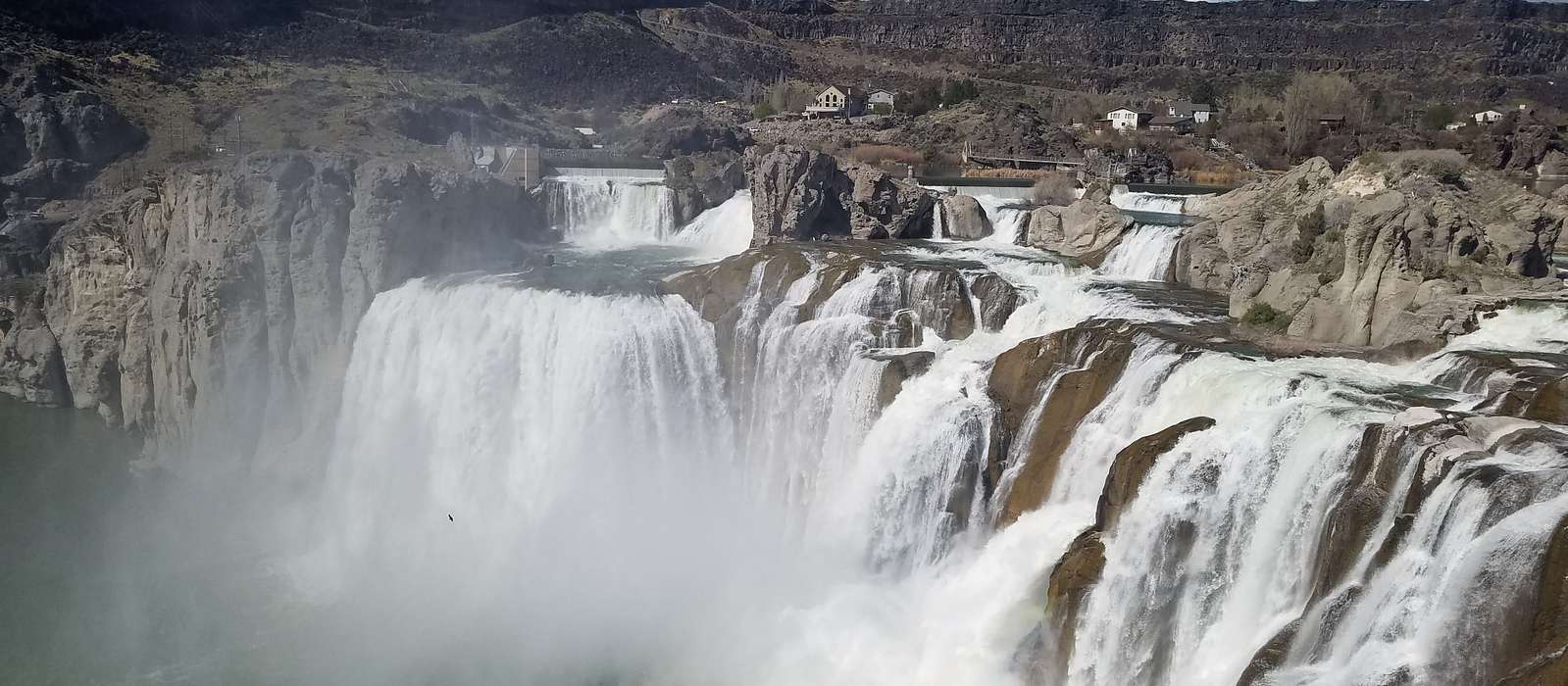 A scenic view of Twin Falls