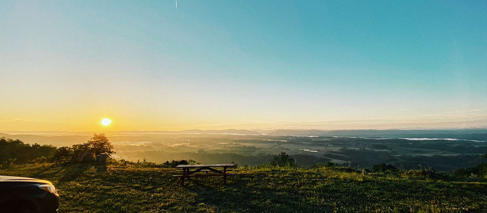 A scenic view of New River Gorge National Park