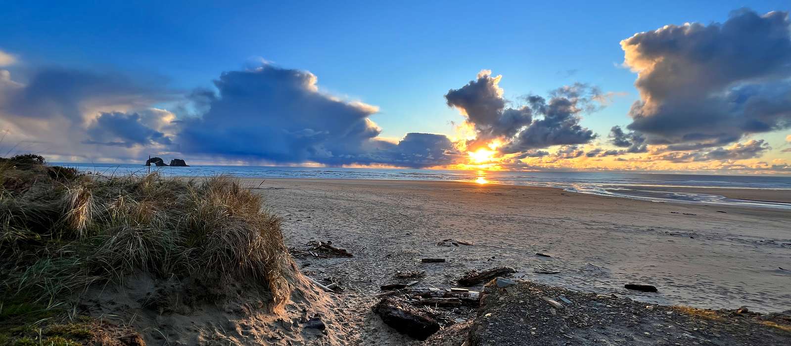 A scenic view of Cannon Beach