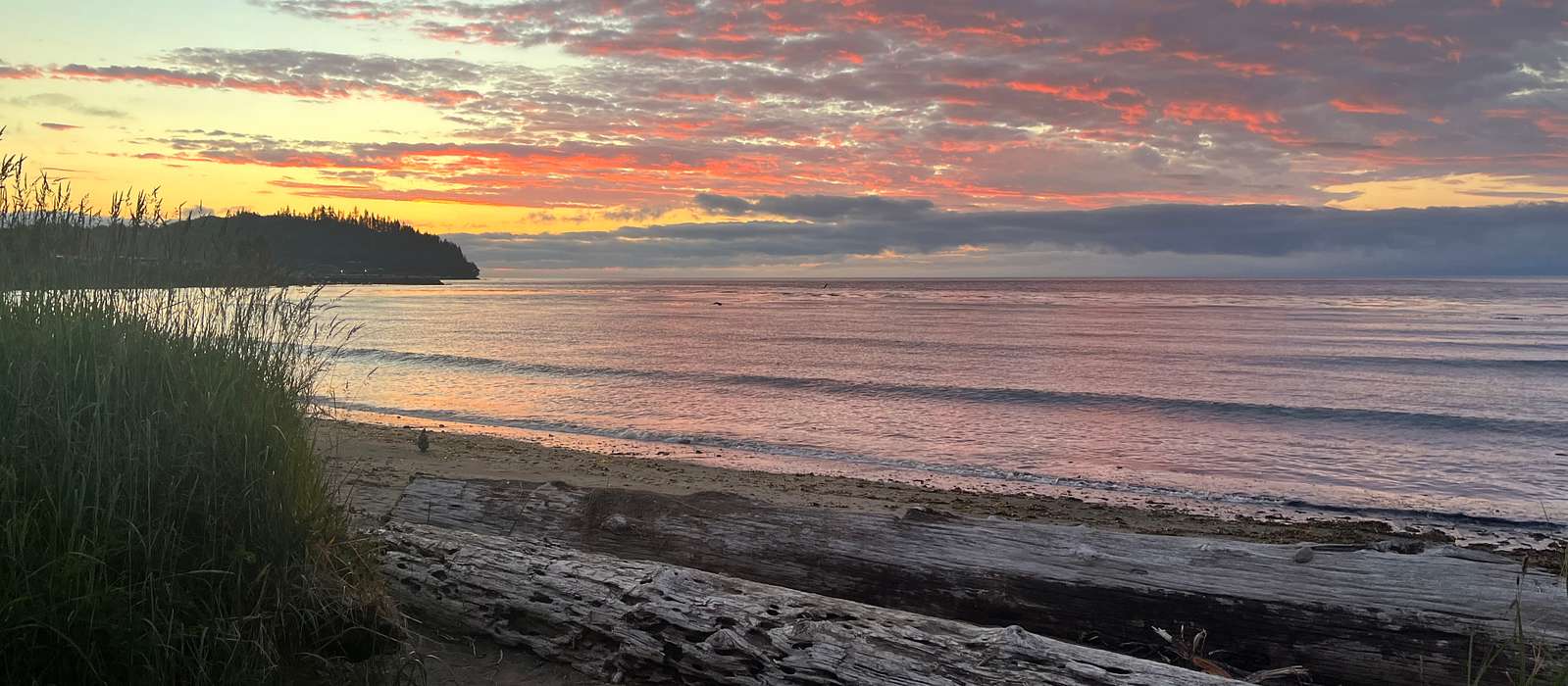 A scenic view of Washington Coast